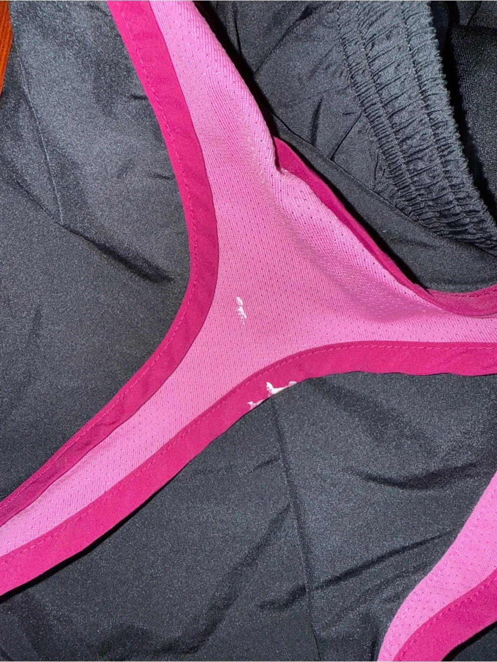 Nike Tempo shorts sz L black and pink